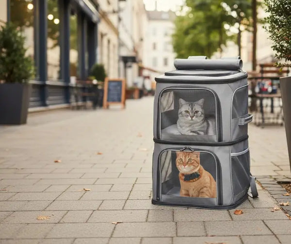 Transport de deux chats : options double compartiment et organisation