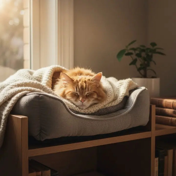 Chats seniors : confort articulaire et pauses adaptées