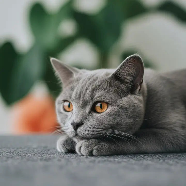 chat qui regarde au loin d'un air triste