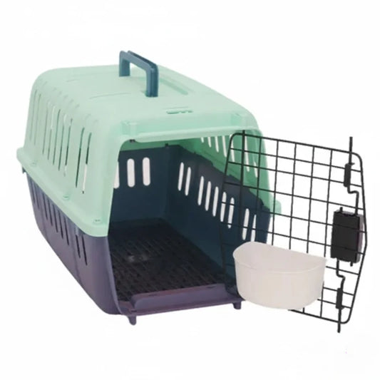 Cage de transport chat ouverte