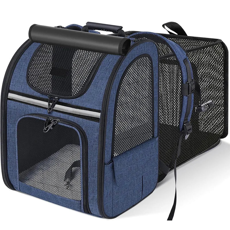Sac à dos extensible et respirant pour chat