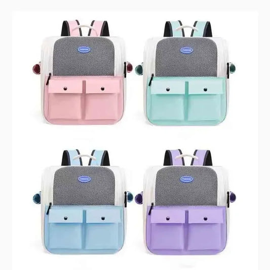 Sac à dos transport chat ventilé avec poches