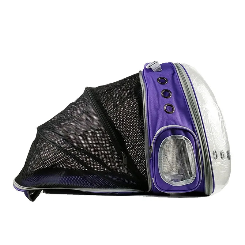Sac de transport chat avec hublot large et transparente