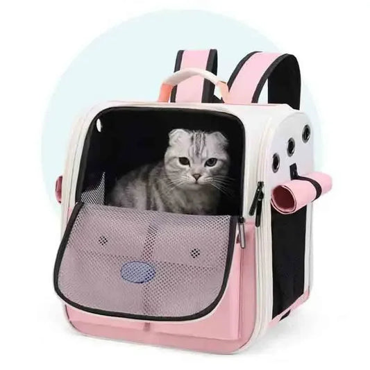 Sac à dos pliable ventilé pour chat