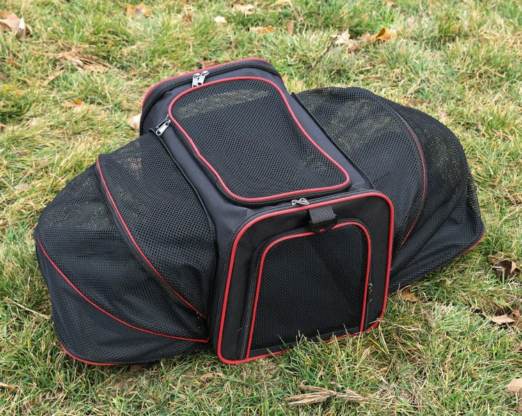 Sac transport souple pliable respirant pour chat