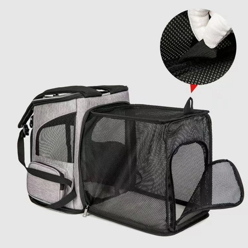 Sac à dos extensible respirant pour chat