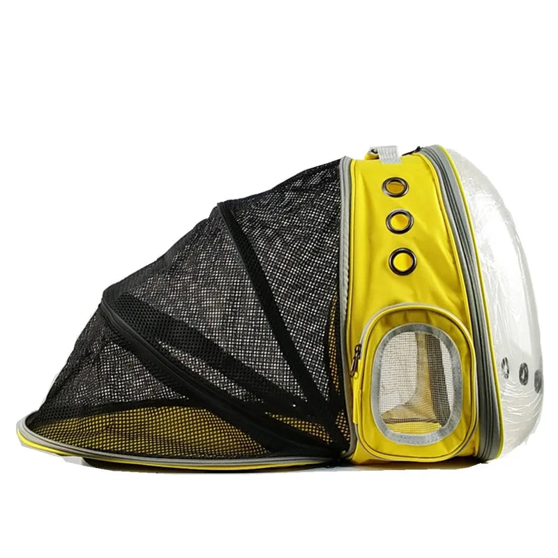 Sac de transport chat avec hublot large et transparente
