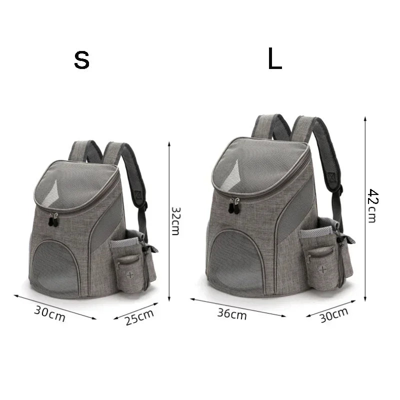 Sac transport respirant pliable pour chat