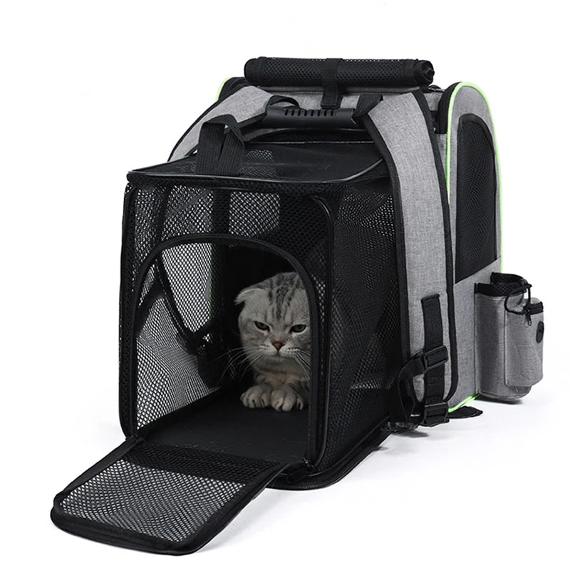 Sac à dos extensible et respirant pour chat
