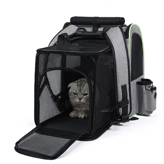 Sac à dos extensible et respirant pour chat