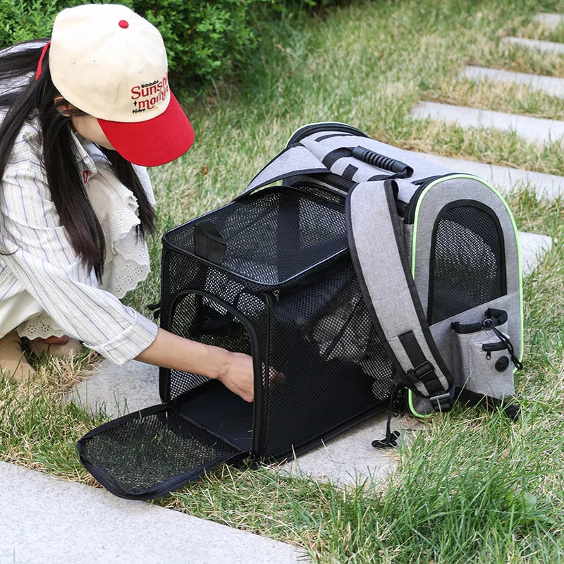 Sac à dos extensible et respirant pour chat