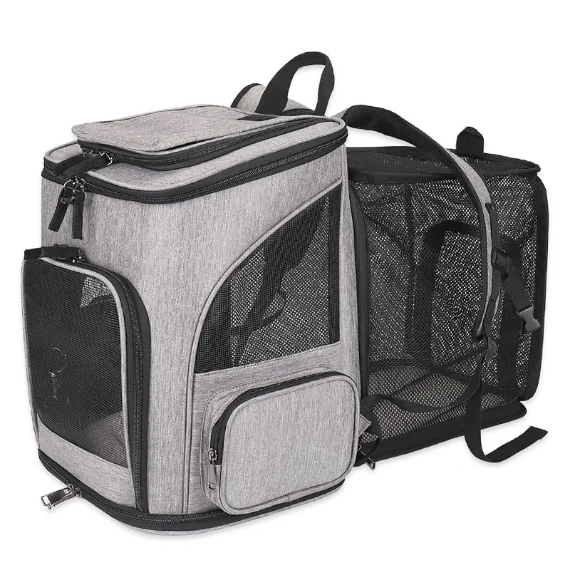 Sac à dos extensible respirant pour chat