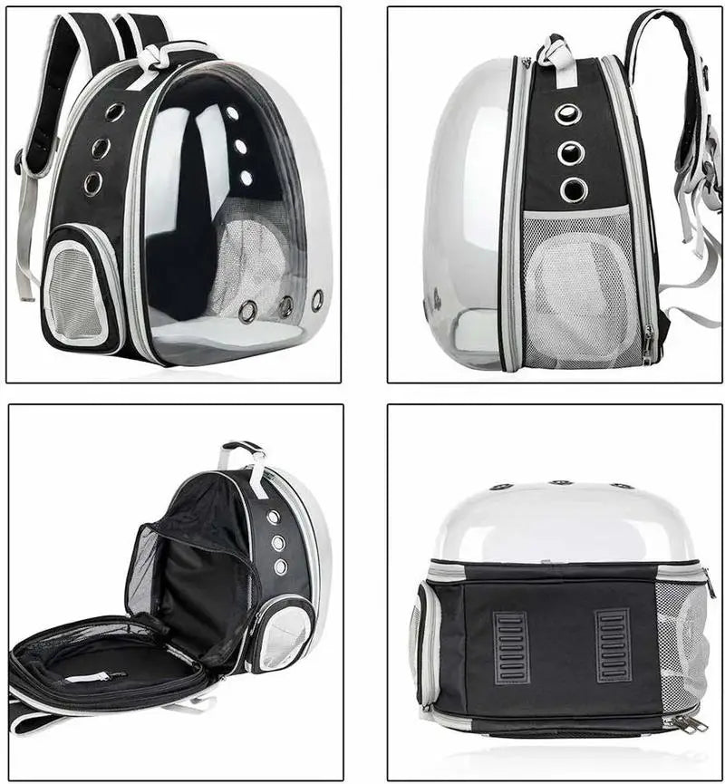Sac de transport chat avec hublot large et transparente