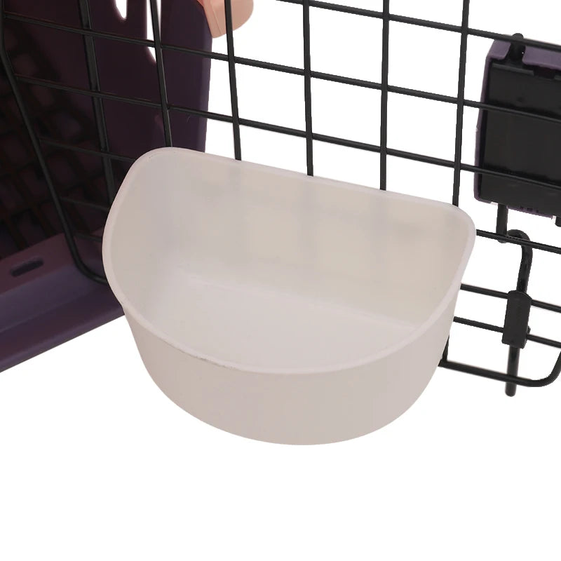 bac de croquette pour cage de transport chat