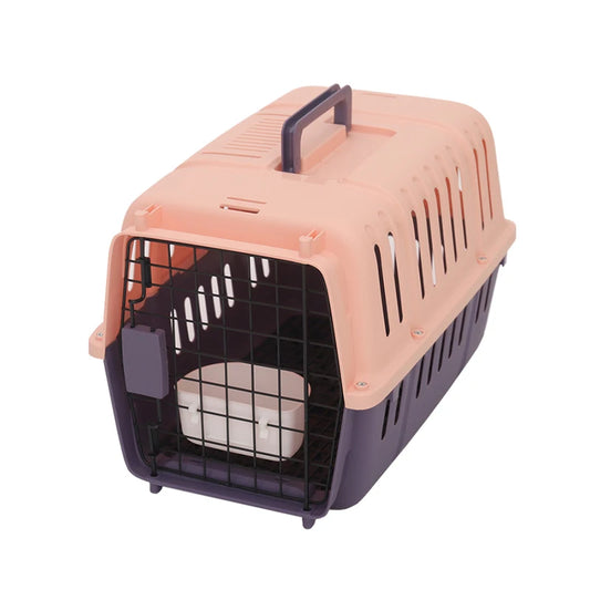 cage de transport rose fermé