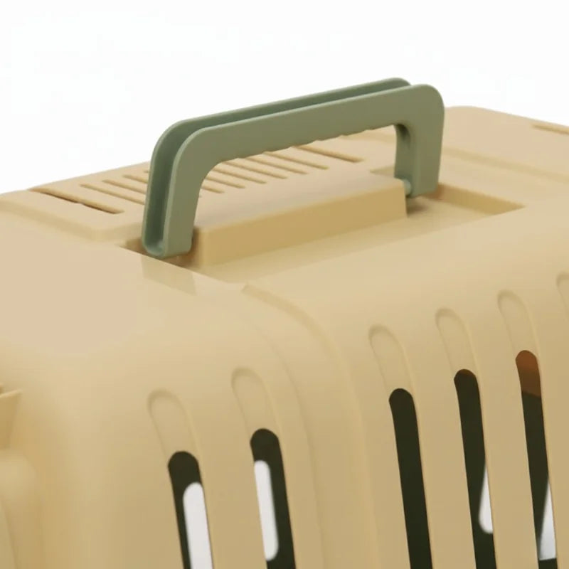 poignet cage transport chat jaune