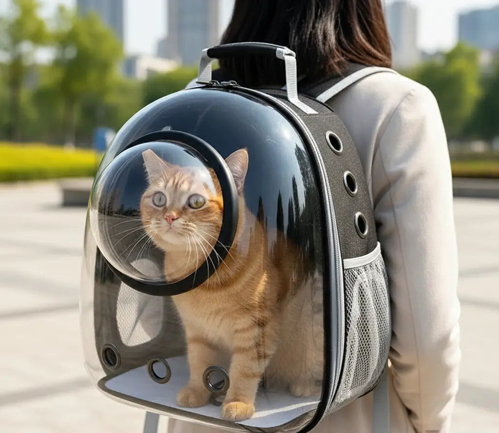 Sac à dos avec hublot transparent : pour quels chats ce type de sac est pertinent