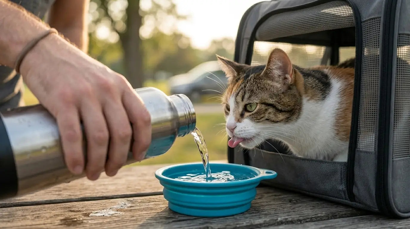 Comment garder l’eau fraîche dans le sac de transport en été ?