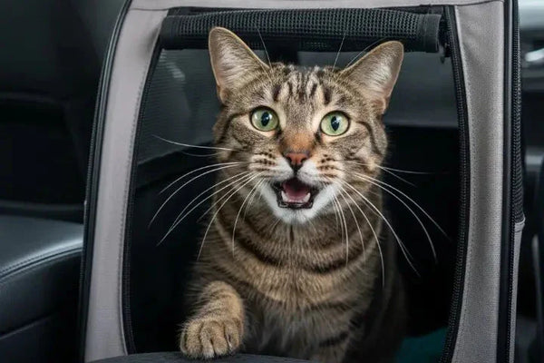 Comment interpréter les miaulements du chat pendant le trajet