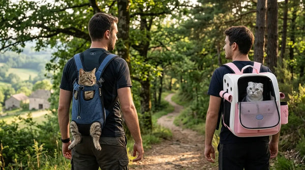 Sac ventral vs Sac à dos pour chat : Lequel choisir pour la randonnée ?