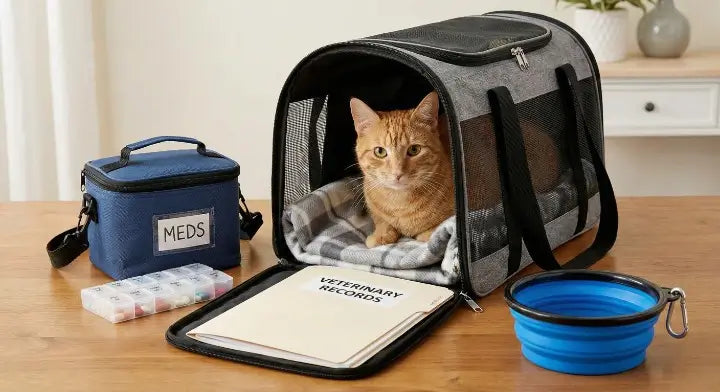 Transporter un chat avec une maladie chronique. Quel organisation ?