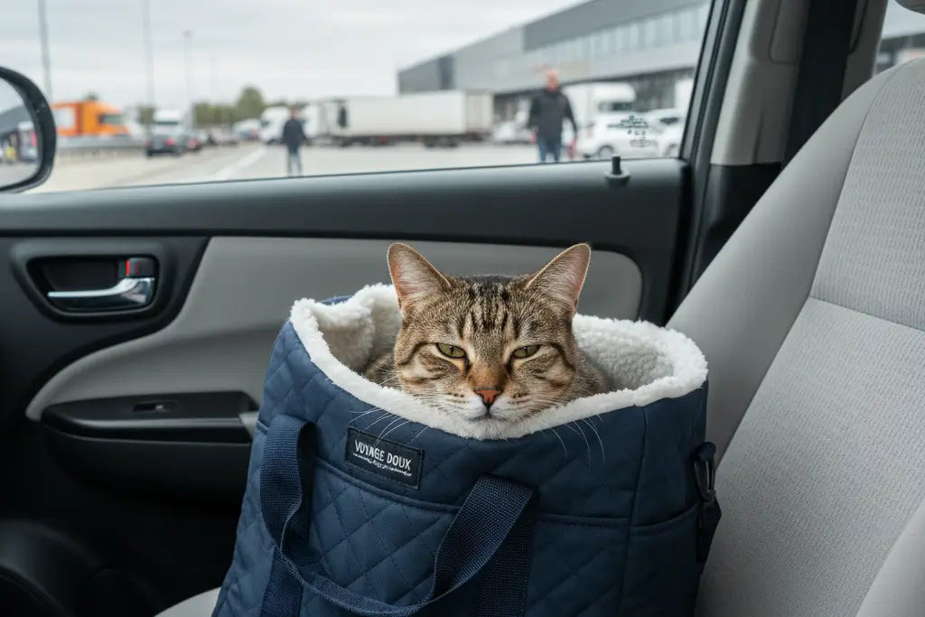 Organiser une pause sécurisée avec son chat sur une aire d’autoroute