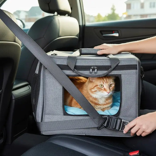 Comment sécuriser un sac de transport avec la ceinture de sécurité ?