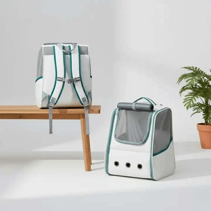 Sac à dos de transport chat avec maille respirante