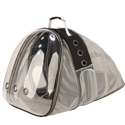 Sac de transport chat avec hublot large et transparente