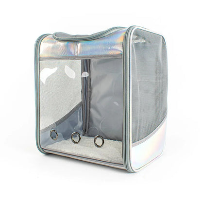 Sac de transport transparent à effet réfléchissant