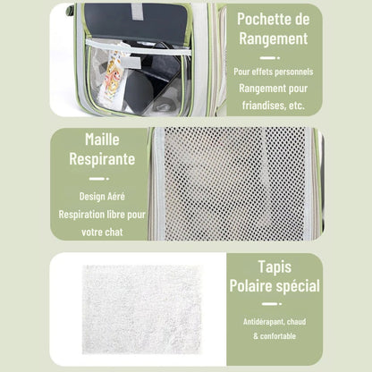 Sac de transport transparent sécurisé noir