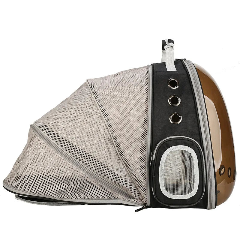 Sac de transport chat avec hublot large et transparente
