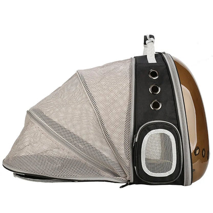Sac de transport chat avec hublot large et transparente