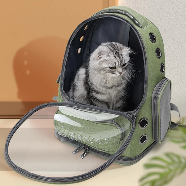 Sac de transport transparent avec visière