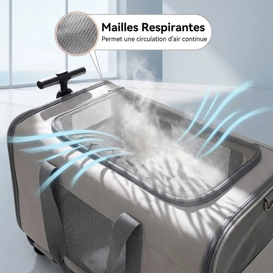Maille respirante et store roulant