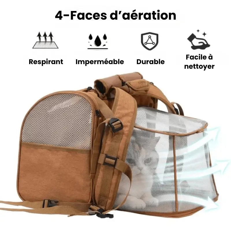 Sac extensible pour chat en tissu Oxford