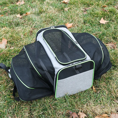 Sac transport souple pliable respirant pour chat
