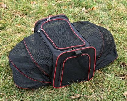 Sac transport souple pliable respirant pour chat