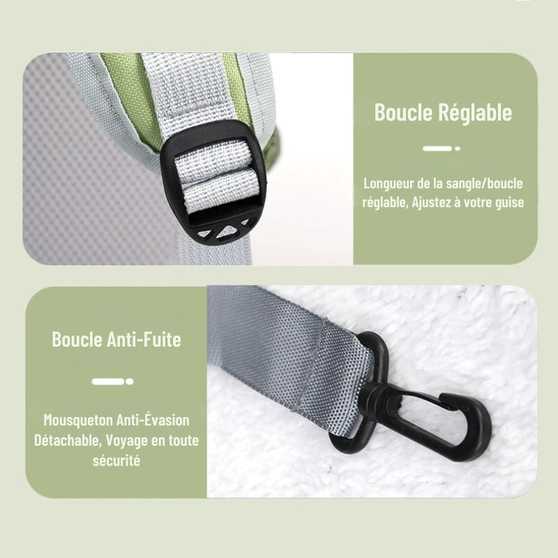 Sac de transport transparent sécurisé noir