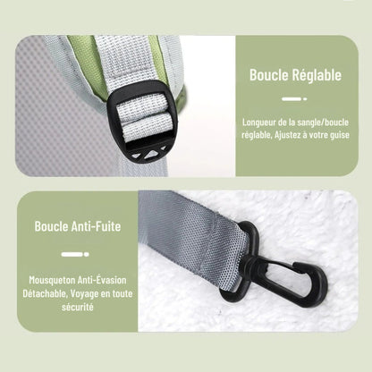 Sac de transport transparent sécurisé noir