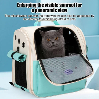 Sac à dos pliable ventilé pour chat