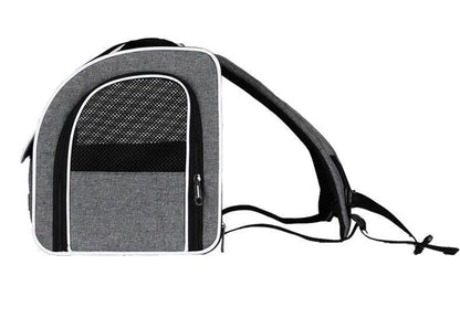 Sac de transport pour 2 chats résistant Gris