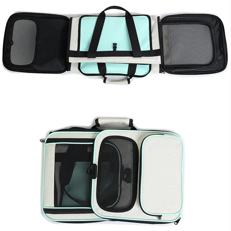 Sac à roulettes pour chat avec poignée télescopique