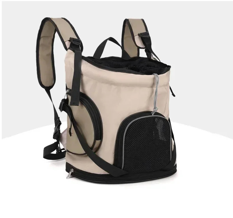 Sac à dos de transport gris pour chat