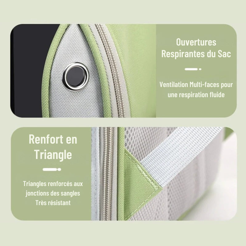 Sac de transport transparent sécurisé noir