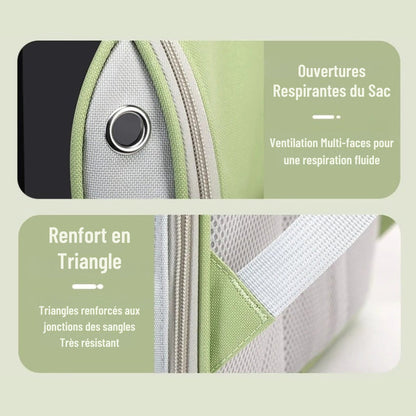 Sac de transport transparent sécurisé noir