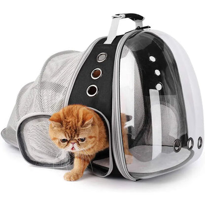 Sac de transport chat avec hublot large et transparente