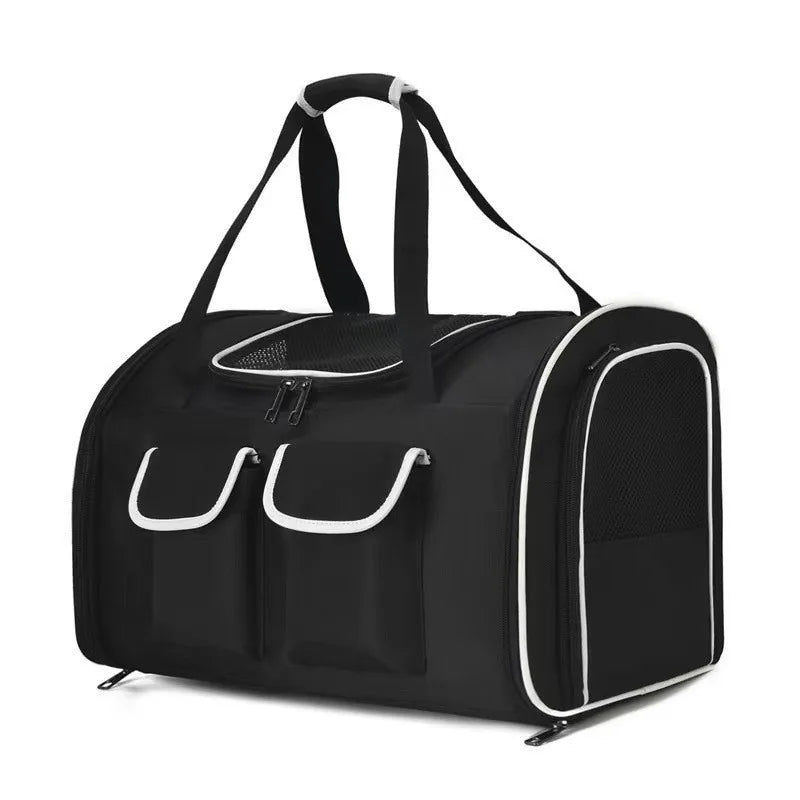 Sac de transport pour 2 chats résistant Noir Noir