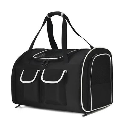 Sac de transport pour 2 chats résistant Noir Noir
