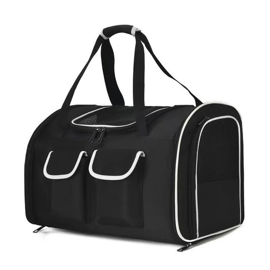 Sac de transport pour 2 chats résistant Noir Noir